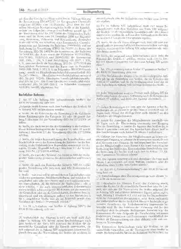 Vorschauseite 2: Aufnahme besonders besorgniserregender Stoffe in die Kandidatenliste durch die EuropäischeChemikalienagentur (ECHA)