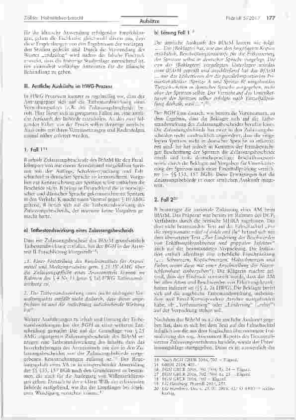 Vorschauseite 4: Aktuelle prozessuale und materiell-rechtliche Fragen im Heilmittelwerberecht