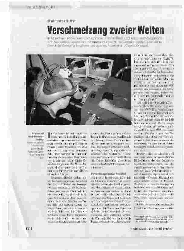 Vorschauseite 1: Verschmelzung zweier Welten