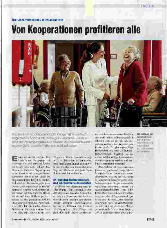 Vorschauseite 1: Von Kooperationen profitieren alle