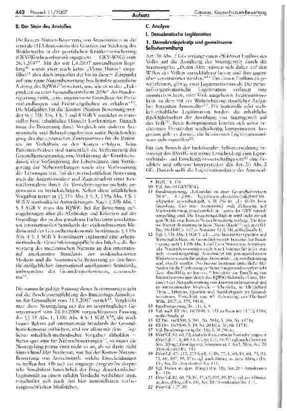 Vorschauseite 2: Legitimitätsprobleme der Kosten-Nutzen-Bewertung von Arzneimitteln