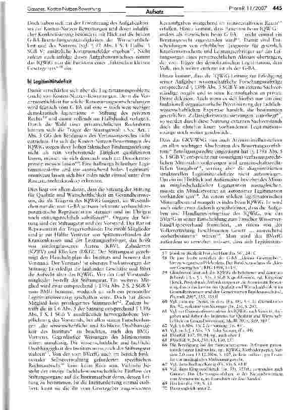Vorschauseite 5: Legitimitätsprobleme der Kosten-Nutzen-Bewertung von Arzneimitteln