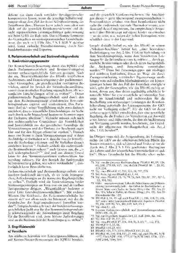 Vorschauseite 6: Legitimitätsprobleme der Kosten-Nutzen-Bewertung von Arzneimitteln