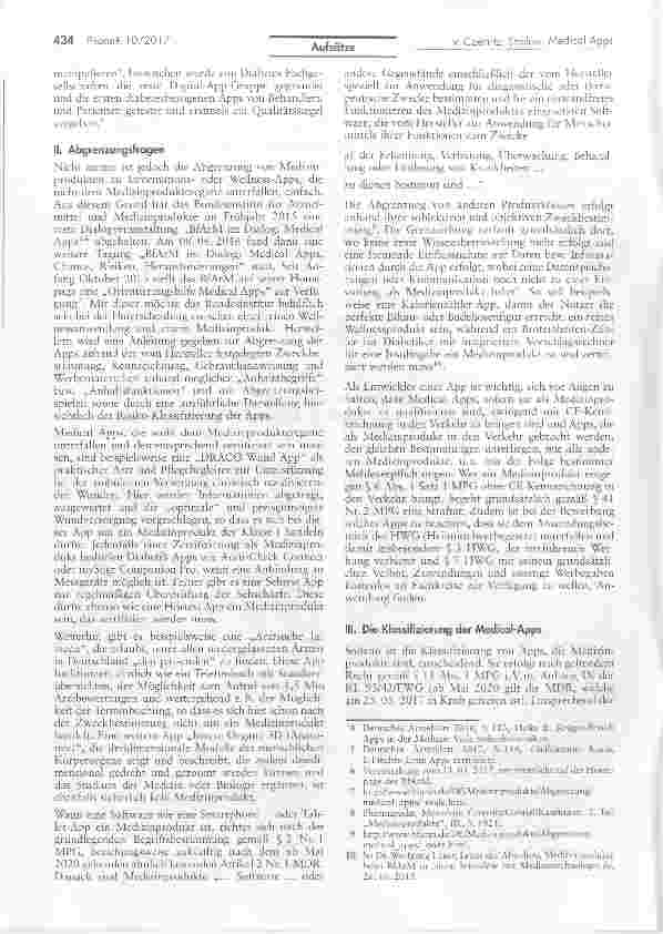 Vorschauseite 2: Beam me up, Scotty die Klassifizierung von Medical Apps als Medizinprodukte