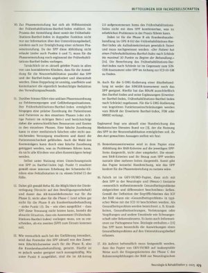 Vorschauseite 3: Das SINGER-Patientenprofil ist für die Anmeldung zur Neurorehabilitation nicht geeignet