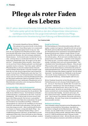 Vorschauseite 1: Pflege als roter Faden des Lebens