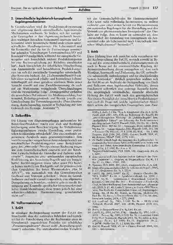 Vorschauseite 2: Der europäische Arzneimittelbegriff in der Rechtsprechung des EuGH