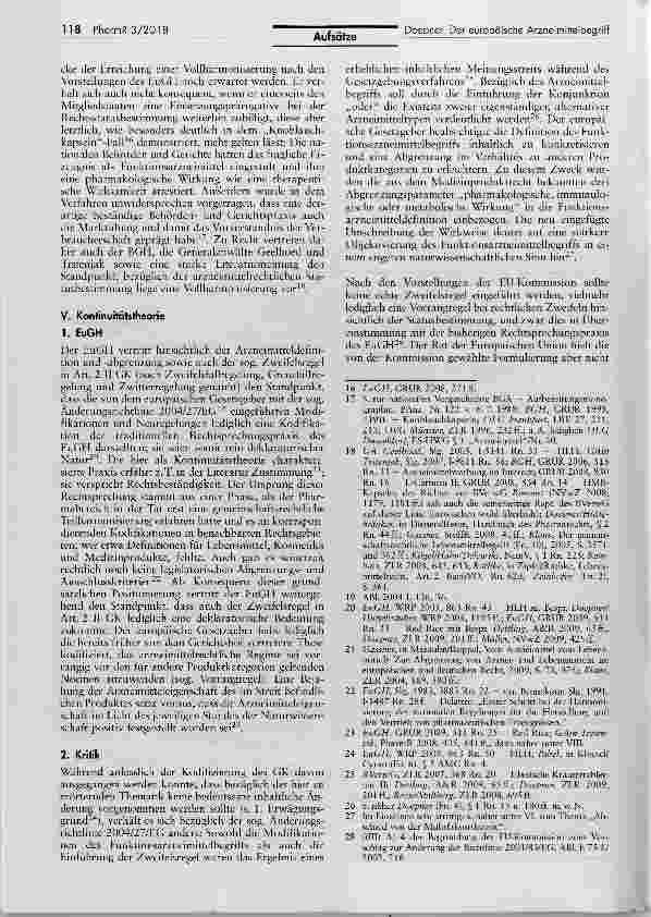 Vorschauseite 3: Der europäische Arzneimittelbegriff in der Rechtsprechung des EuGH