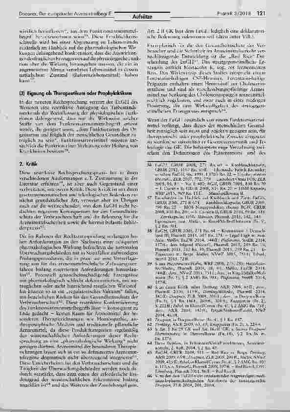 Vorschauseite 6: Der europäische Arzneimittelbegriff in der Rechtsprechung des EuGH