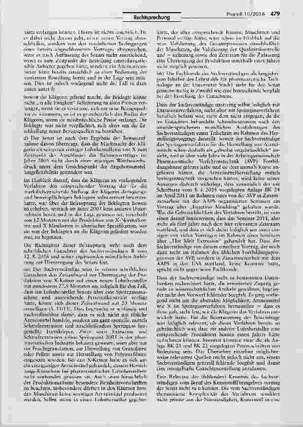 Vorschauseite 4: Forderungen aus einem Lieferungsvertrag für ein Arzneimittel unter Verwendung des gelieferten Grundstoffes GentamicinGWB §§ 19 I, II Nr. 1, IV Nr. 2, 20, 21, 33 1; BGB §§ 134, 141…