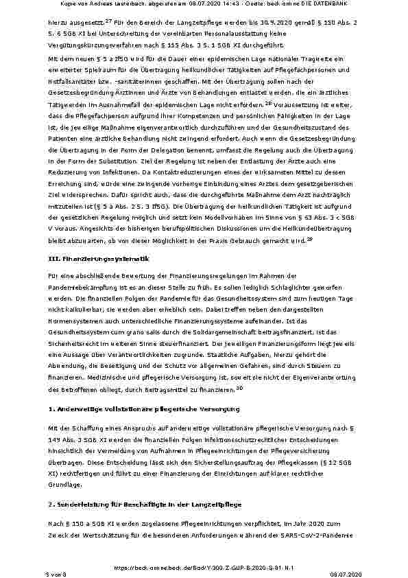Vorschauseite 5: Corona-Pandemie und Gesundheitssystem
