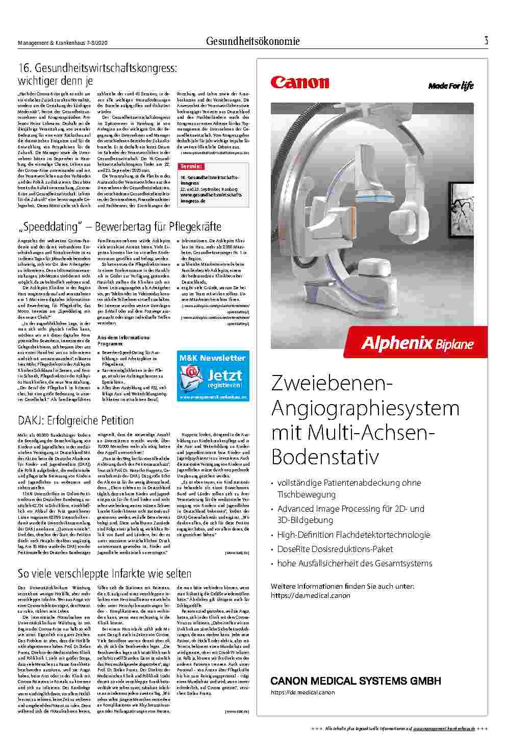 Vorschauseite 3: Post Corona – Was lernen wir und was bleibt Gesundheitsökonomie