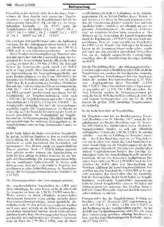 Vorschauseite 2: Vergaberecht gilt auch für Pharma-Rabattverträge nach § 130a Abs. 8 SGB V