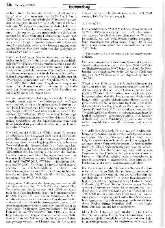 Vorschauseite 6: Vergaberecht gilt auch für Pharma-Rabattverträge nach § 130a Abs. 8 SGB V