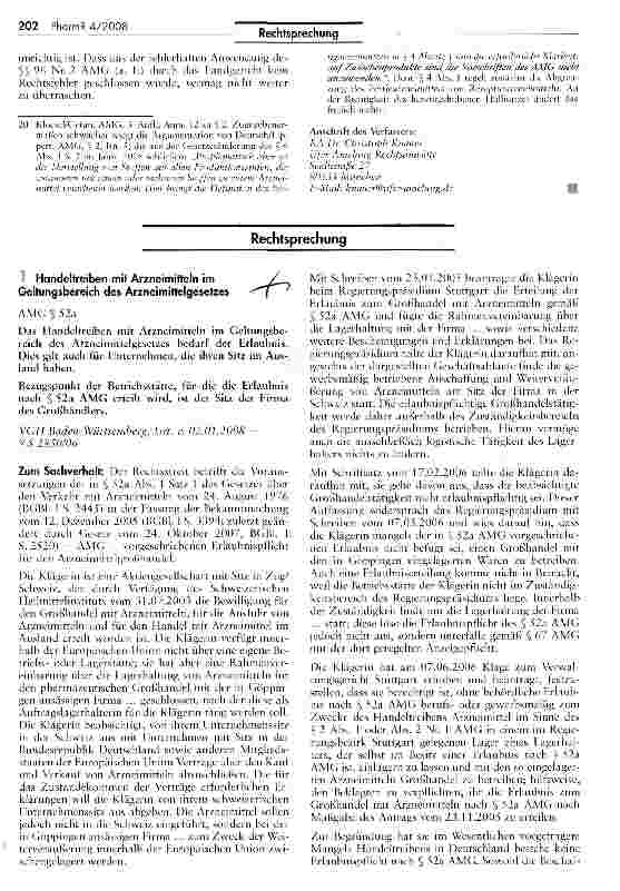 Vorschauseite 1: Handeltreiben mit Arzneimitteln im Geltungsbereich des Arzneimittelgesetzes