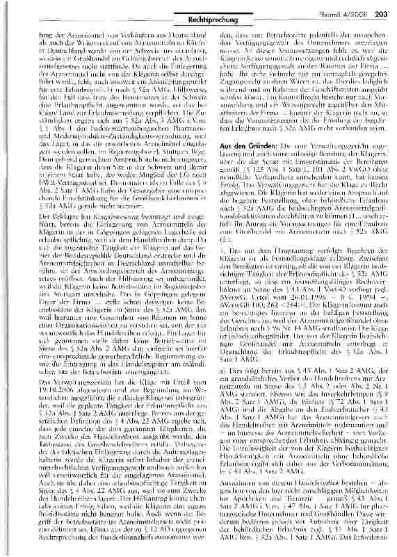 Vorschauseite 2: Handeltreiben mit Arzneimitteln im Geltungsbereich des Arzneimittelgesetzes