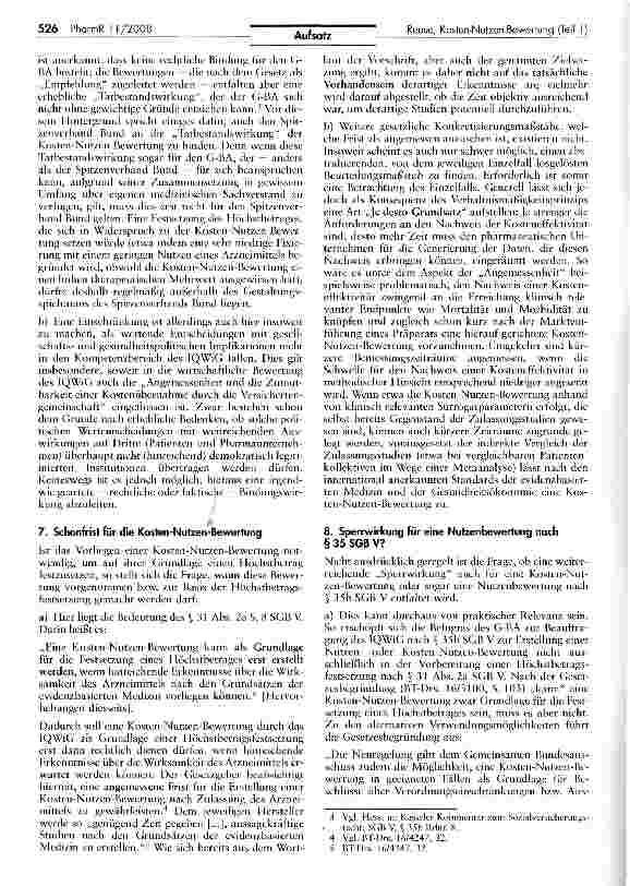 Vorschauseite 2: Rechtsfragen der Kosten-Nutzen-Bewertung und Festsetzung von Erstattungshöchstbeträgen (Teil 2)*