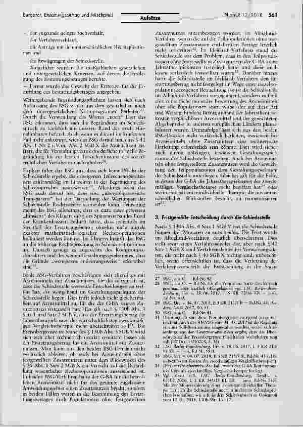 Vorschauseite 3: Der Erstattungsbetrag und insbesondere der Mischpreis in der Rechtsprechung des BSG