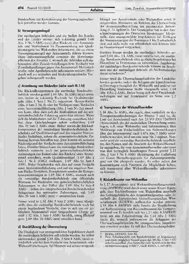 Vorschauseite 2: Das Gesetz für mehr Sicherheit in der Arzneimittelversorgung