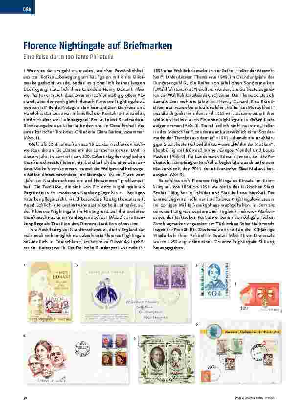 Vorschauseite 1: Florence Nightingale auf Briefmarken: Eine Reise durch 100 Jahre Philatelie