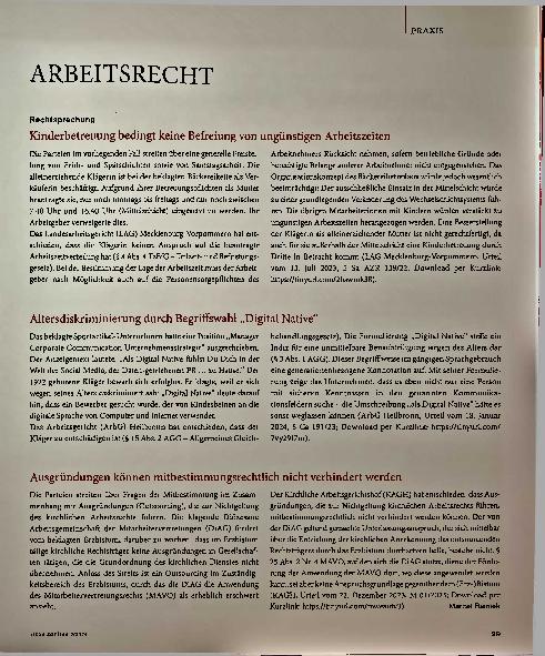Vorschauseite 1: Arbeitsrecht