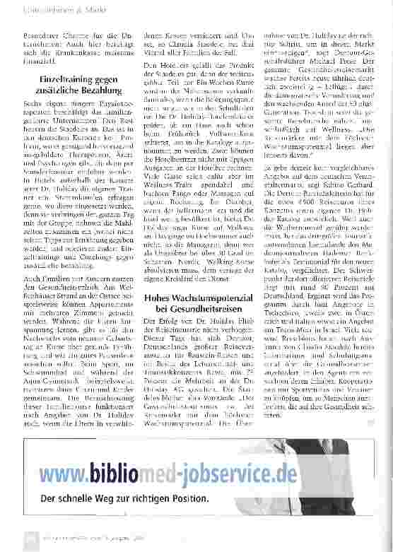 Vorschauseite 3: Wenn die Kasse den Urlaub sponsert