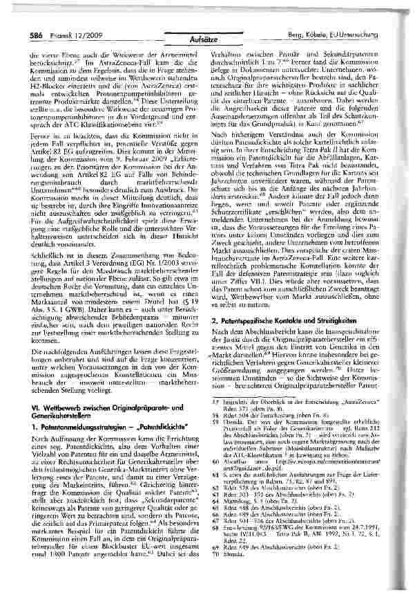 Vorschauseite 6: Grenzen kartellrechtmäßigen Handelns nach der EU-Untersuchung des Arzneimittelsektors - Risiken und Chancen für betroffene Unternehmen -