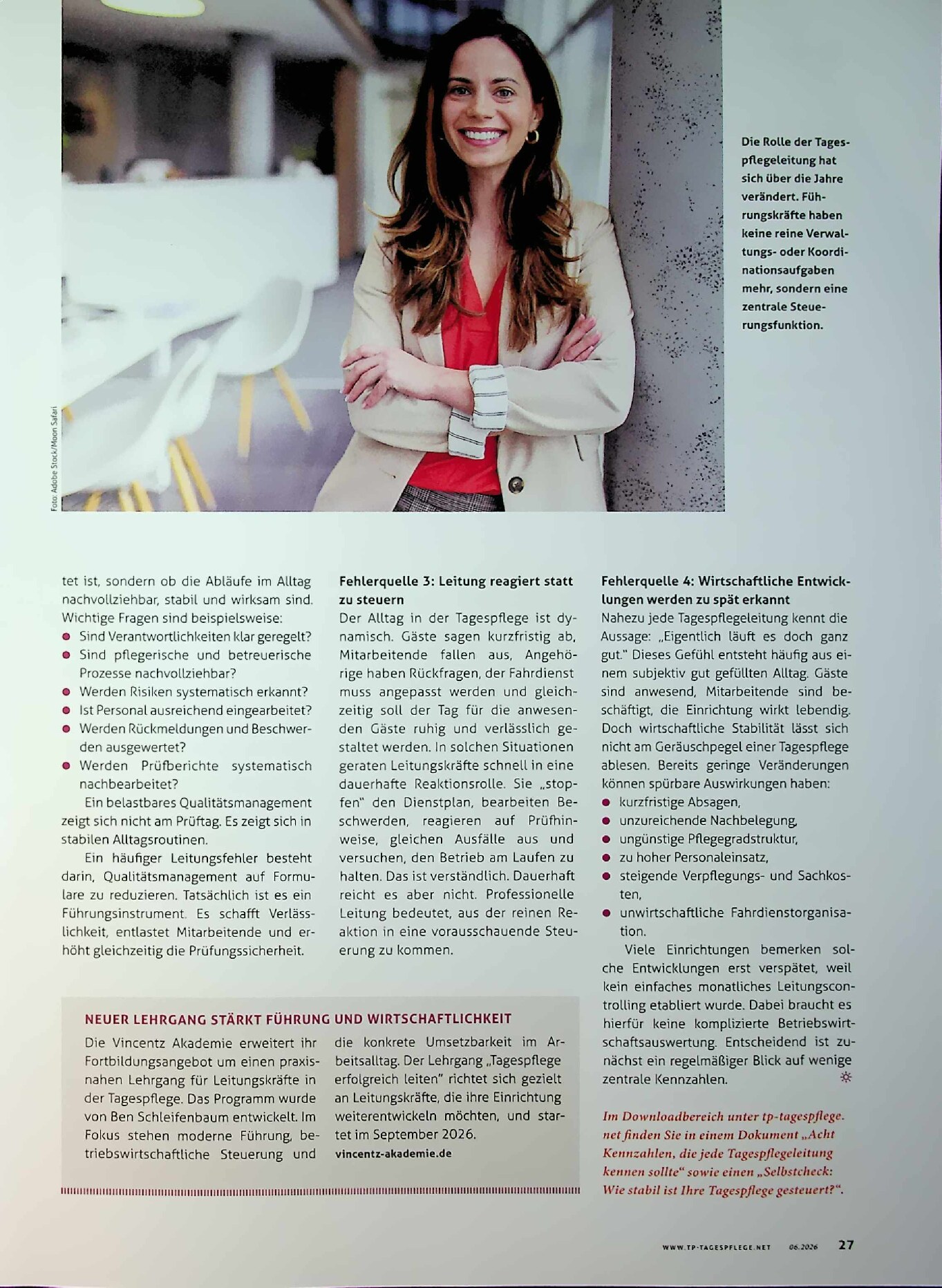 Vorschauseite 2: Tagespflege erfolgreich steuern