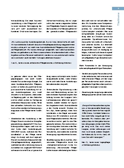 Vorschauseite 6: „... der größte Pflegedienst ist immer noch die Familie“