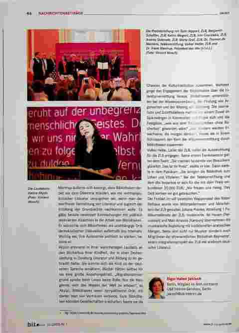 Vorschauseite 2: Roter Teppich im Roten Rathaus: die ZLB ist „Bibliothek des Jahres 2019“.