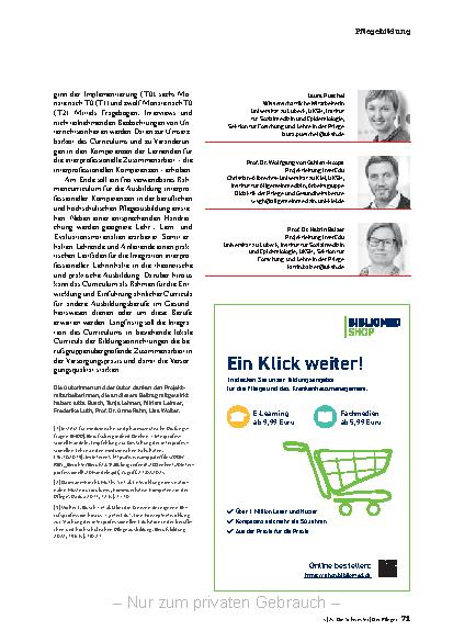 Vorschauseite 4: Interprofessionalität lehren und lernen