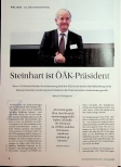 Vorschauseite 1: Steinhart ist ÖÄK-Präsident.