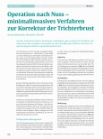 Vorschauseite 1: Operation nach Nuss - minimalinvasives Verfahren zur Korrektur der Trichterbrust