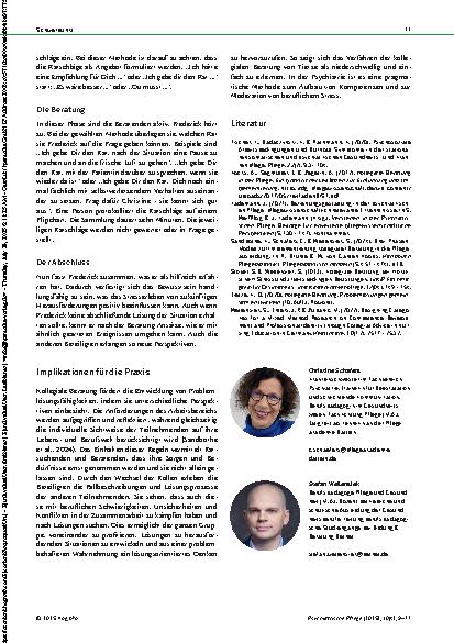 Vorschauseite 3: Ist nicht wahr, erzähl doch mal Umsetzung der kollegialen Beratung in der Psychiatrie