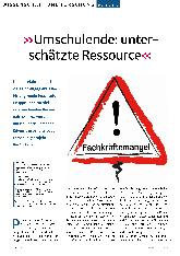 Vorschauseite 1: "Umschulende: unterschätzte Ressource"