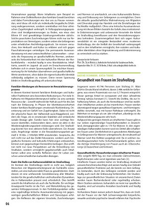 Vorschauseite 1: Gesundheit von Frauen im Strafvollzug