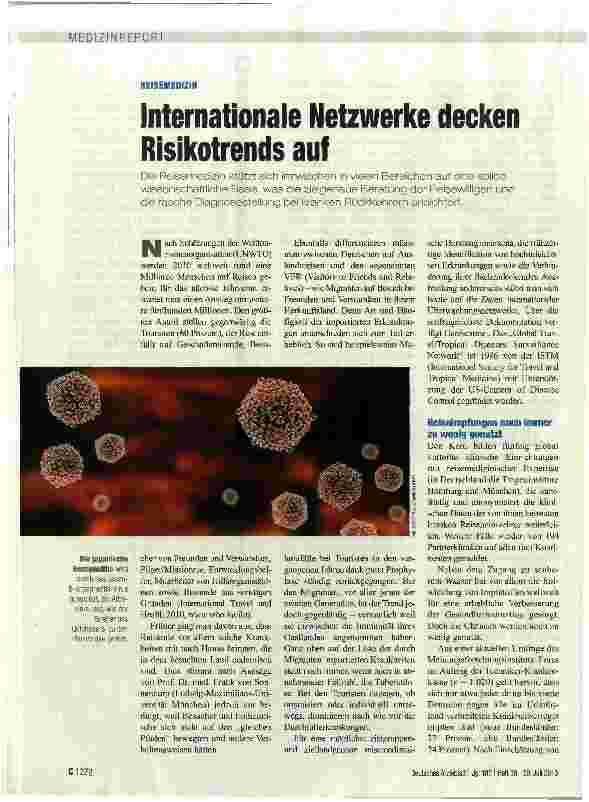 Vorschauseite 1: Internationale Netzwerke decken Risikotrends auf