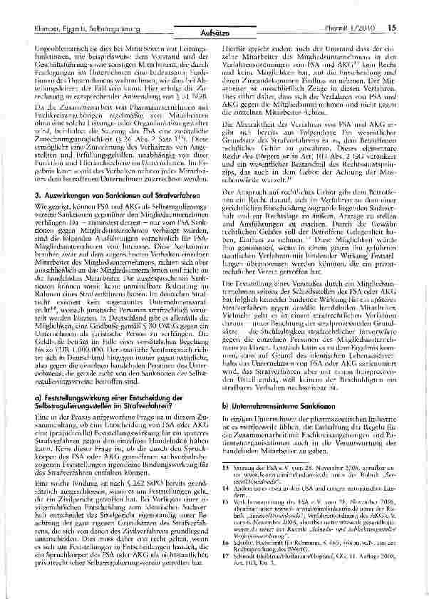 Vorschauseite 3: Schutz vor staatlicher Strafe durch Selbstregulierung?