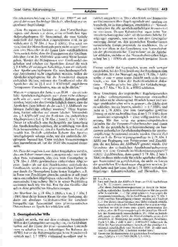 Vorschauseite 4: Betrügt ein Apotheker die gesetzlichen Krankenkassen, wenn er Rabatte nicht weitergibt?