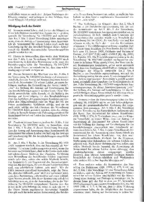 Vorschauseite 6: Ausweisung als Arzneimittel für seltene Leiden