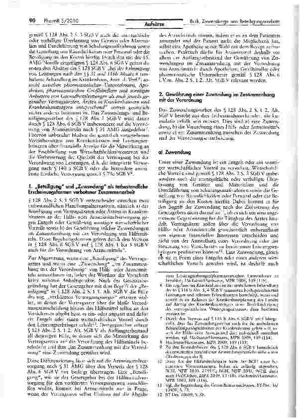 Vorschauseite 2: Zum Anwendungsbereich der Zuwendungsund Beteiligungsverbote in § 128 Abs. 2 und 6 SGB V - Leitlinien für pharmazeutische Unternehmer und Hilfsmittelanbieter