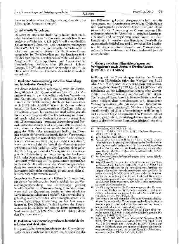 Vorschauseite 3: Zum Anwendungsbereich der Zuwendungsund Beteiligungsverbote in § 128 Abs. 2 und 6 SGB V - Leitlinien für pharmazeutische Unternehmer und Hilfsmittelanbieter