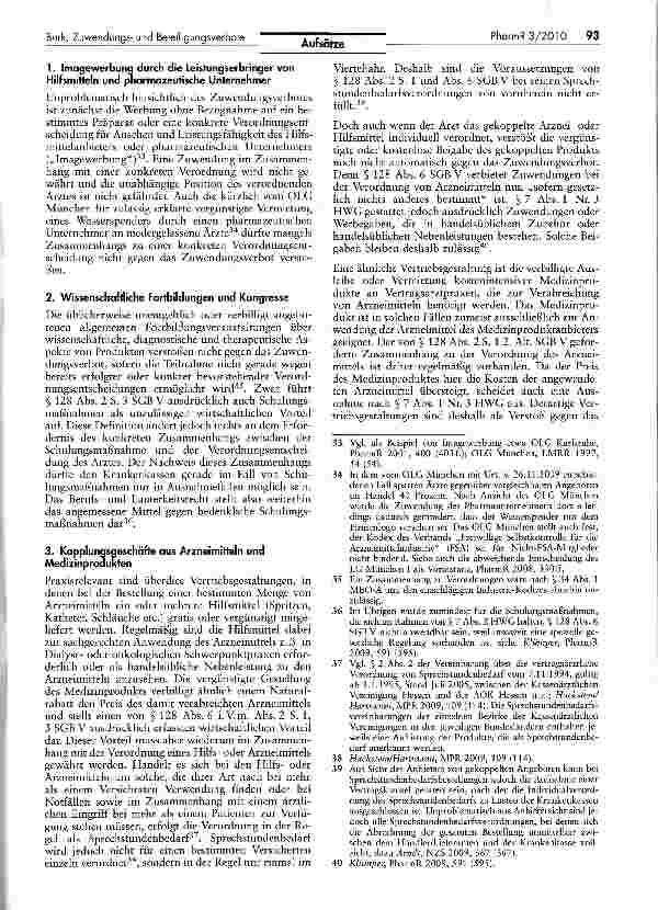 Vorschauseite 5: Zum Anwendungsbereich der Zuwendungsund Beteiligungsverbote in § 128 Abs. 2 und 6 SGB V - Leitlinien für pharmazeutische Unternehmer und Hilfsmittelanbieter