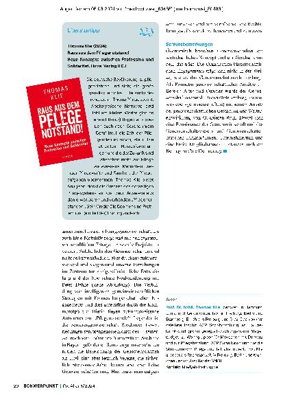 Vorschauseite 4: Genossenschaftliche und gemeinwirtschaftliche Antworten auf die Herausforderungen der Langzeitpflege