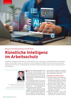 Vorschauseite 1: Einsatz und Anwendung von KI-Tools Künstliche Intelligenz im Arbeitsschutz