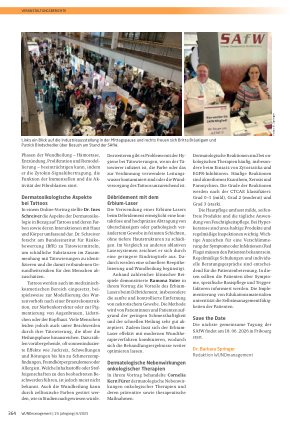 Vorschauseite 2: 24. Symposium der Schweizerischen Gesellschaft für Wundbehandlung (SAfW D-CH) in Zürich