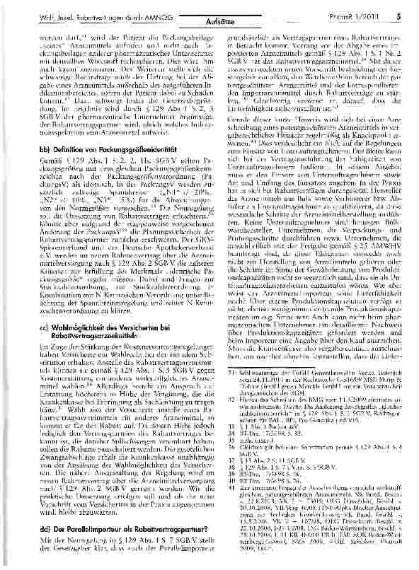 Vorschauseite 5: Änderungen bei Rabattverträgen durch das AMNOG