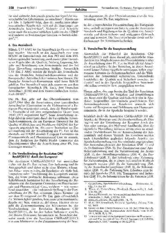 Vorschauseite 3: Rezeptur, Defektur und Fertigarzneimittel