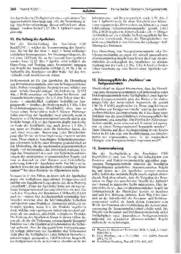 Vorschauseite 5: Rezeptur, Defektur und Fertigarzneimittel