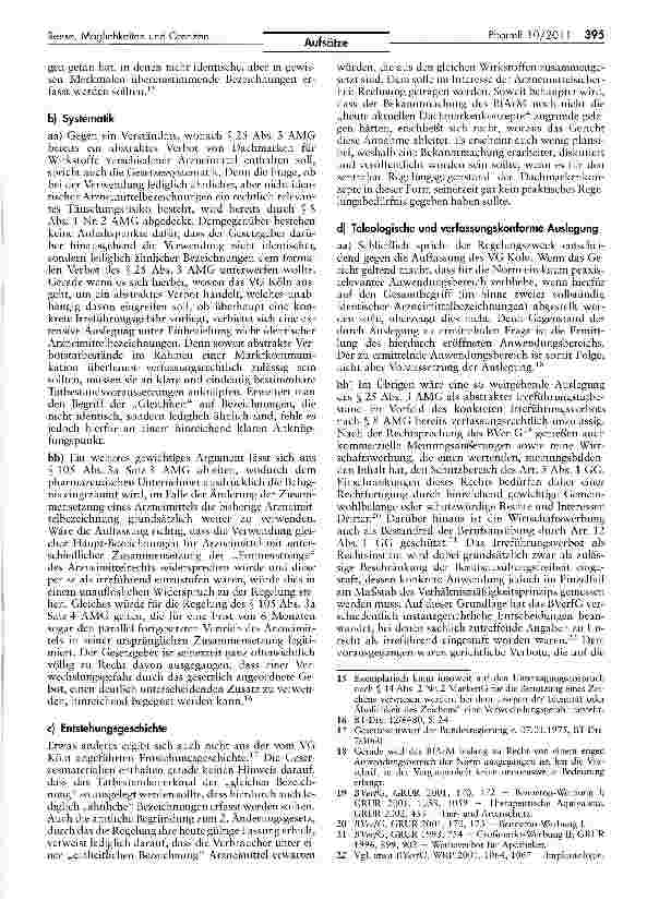 Vorschauseite 4: Möglichkeiten und Grenzen der Verwendung von Dachmarken im Arzneimittelbereich